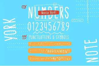 Note York - Demo font
