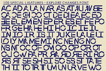 Explore Changes Demo font