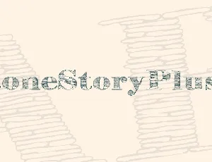 StoneStoryPlusP font