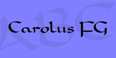 Carolus FG font