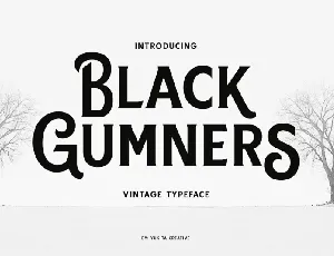 Black Gumners font