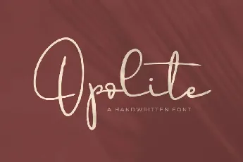 Opolite font