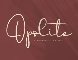 Opolite font