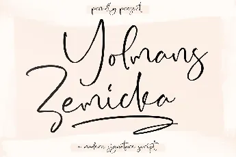 Yolmans Zemicka font