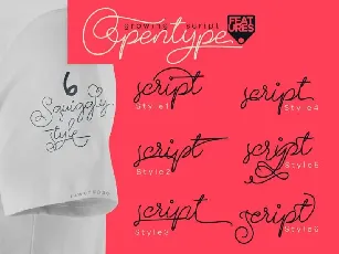 Growing Handwritten font