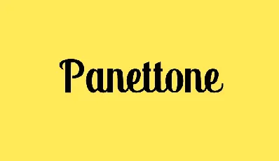 Panettone font