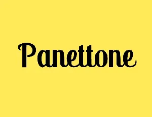 Panettone font