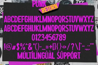 Punk Return font