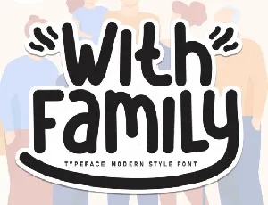 With Family Display font