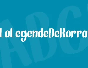 LaLegendeDeKorra font