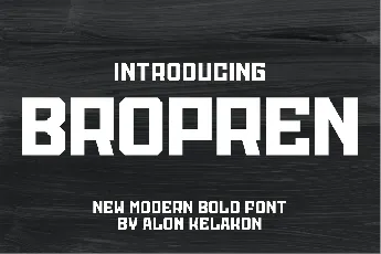 Bropren font