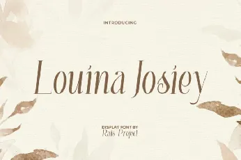 Louina Josiey font