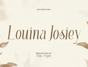 Louina Josiey font