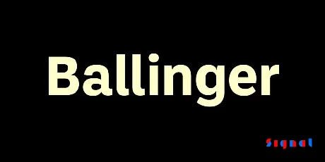 Ballinger font