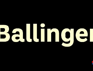 Ballinger font