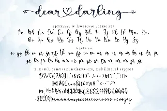 dear darling font