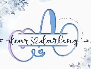 dear darling font