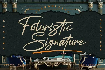 Futuristic Signature font