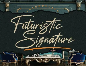 Futuristic Signature font