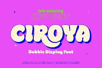 CIROYA Trial font