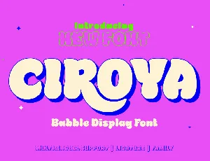 CIROYA Trial font