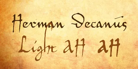 Herman Decanus font