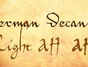 Herman Decanus font