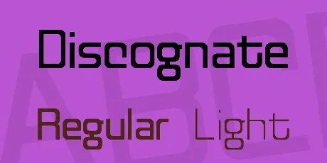 Discognate font