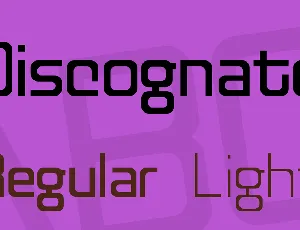 Discognate font