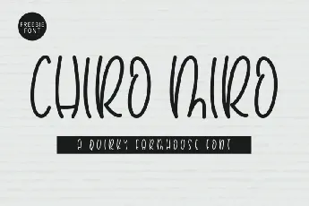 Chiro Miro Display font