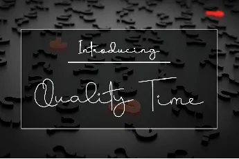 Quality Time font