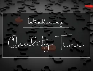 Quality Time font