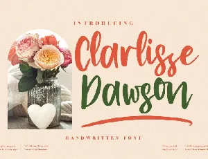 Clarlissa Dawson font