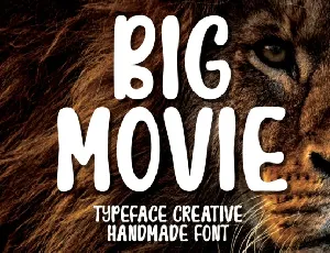 Big Movie Display font