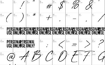 Blue Paradise Personal Use font