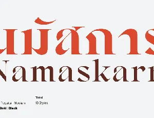 Namaskarn font