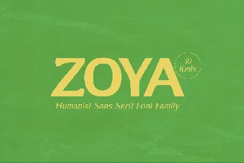 Zoya font