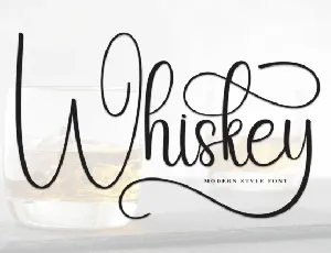 Whiskey Calligraphy font