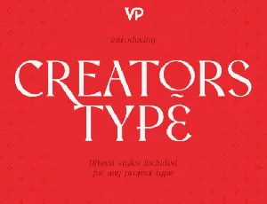 Creators Type font