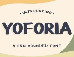 Yoforia Display Free font