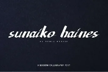 Sunaiko Haines Demo font