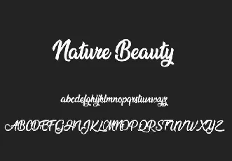 Nature Beauty font