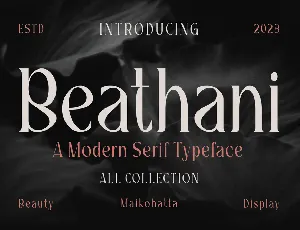 Beathani font
