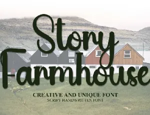 Story Farmhouse Script font