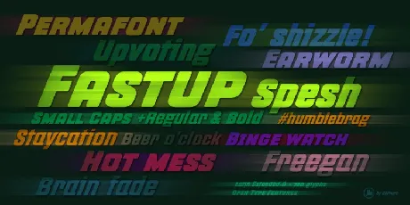 Fastup font