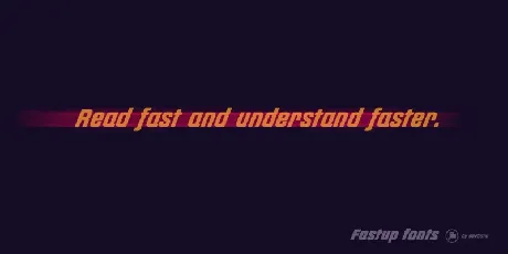 Fastup font