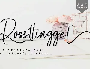 Rossttinggel Handwritten font