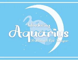 Aquarius font