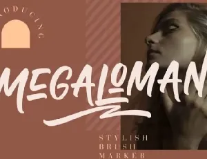 Megaloman Brush font