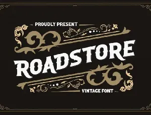 Roadstore Display font